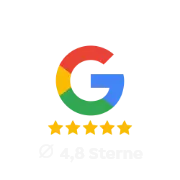 Google Bewertung (4,8 Sterne)