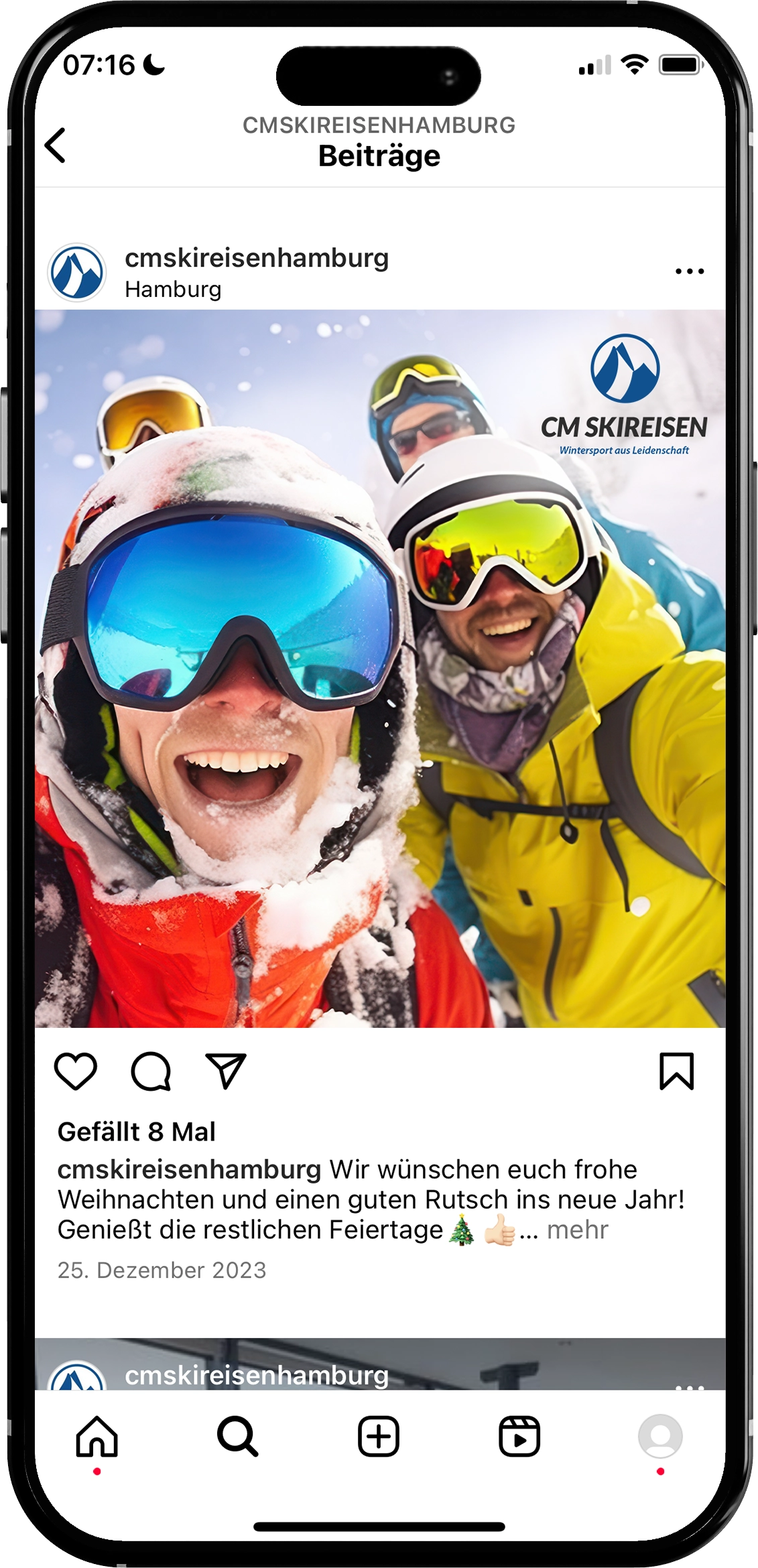 Social Media Content Weihnachtswünsche