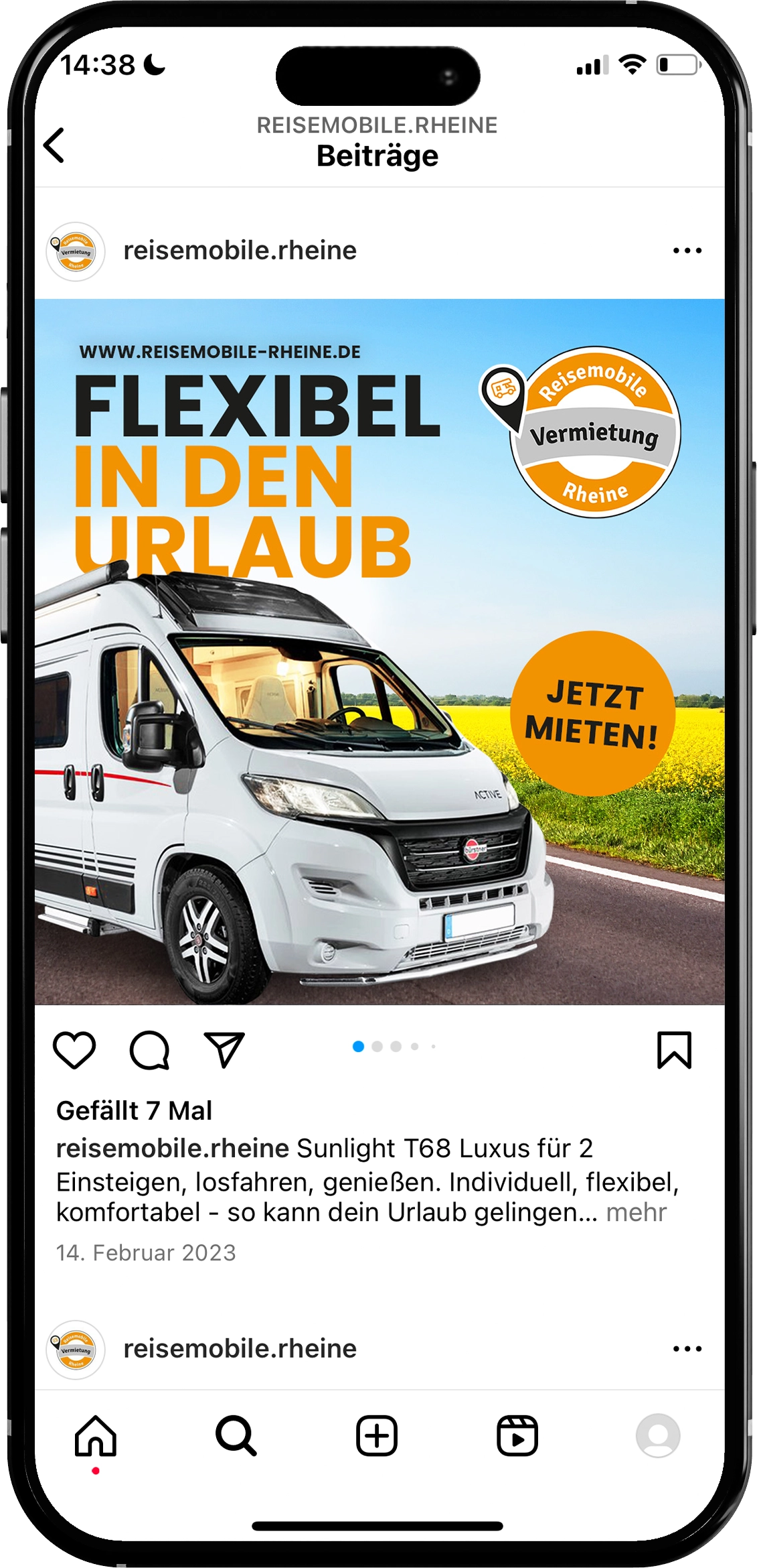 Social Media für Reisemobile