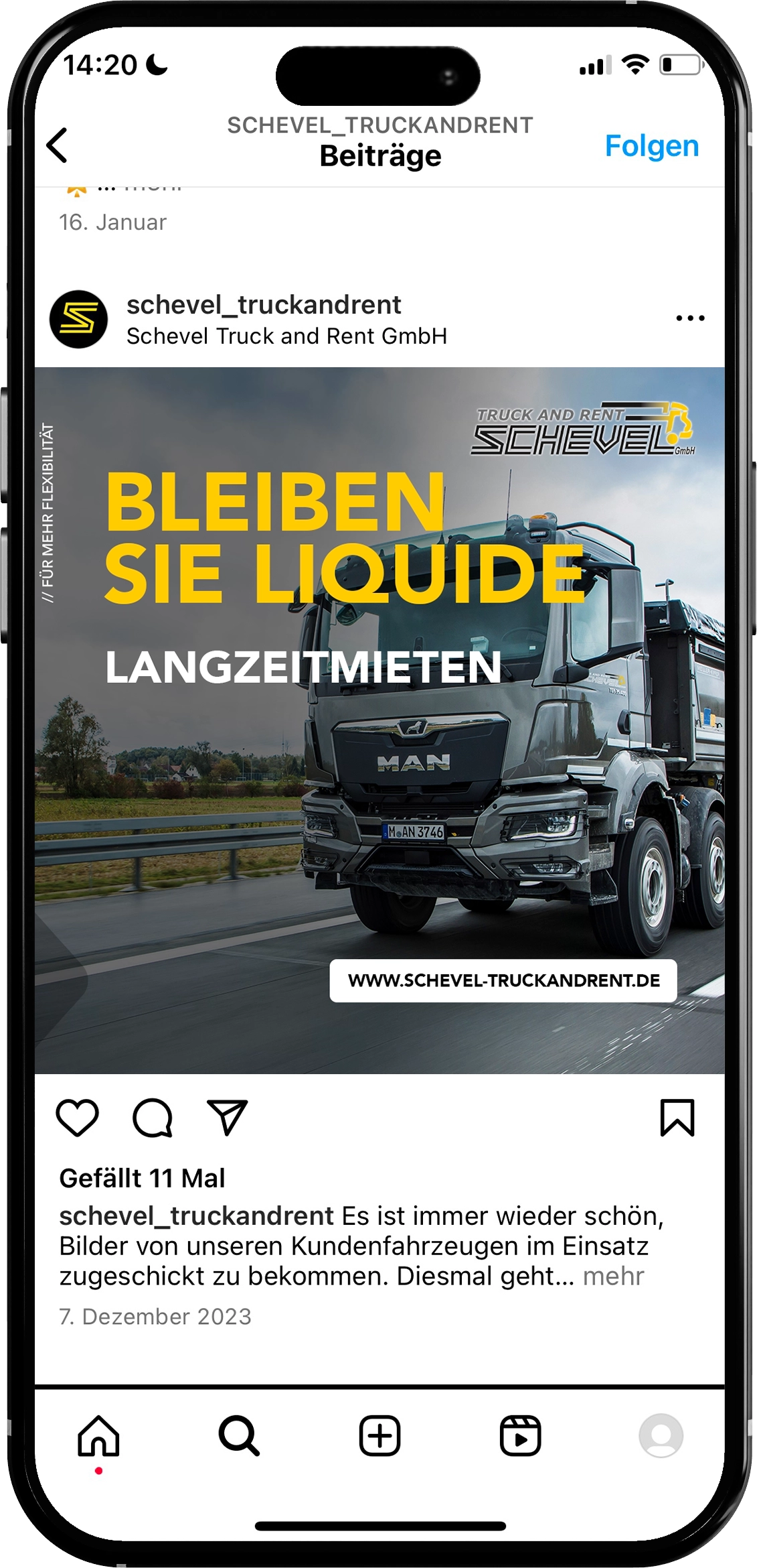 Social Media Content mobile